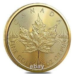 2022 1/2 oz Canadian Gold Maple Leaf $20 Coin. 9999 Fine BU (Sealed)