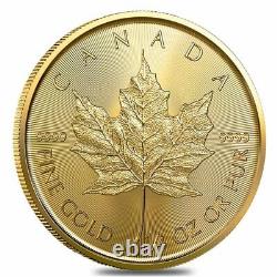 2022 1/4 oz Canadian Gold Maple Leaf $10 Coin. 9999 Fine BU (Sealed)