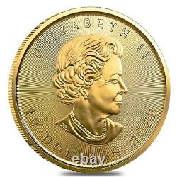 2022 1/4 oz Canadian Gold Maple Leaf $10 Coin. 9999 Fine BU (Sealed)