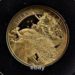 2022 1/4 oz Goddess Hera. 999 Fine Gold Coin with Box & COA