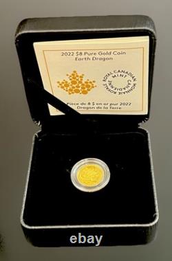 2022? 1.58g Canada Earth? Dragon PP Proof Gold Coin. 9999 Fine? (withBox & CoA)New 2022? 1.58g Canada Earth? Dragon PP Proof Gold Coin. 9999 Fine? (withBox & CoA)New