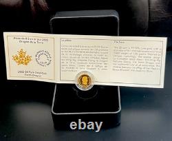 2022? 1.58g Canada Earth? Dragon PP Proof Gold Coin. 9999 Fine? (withBox & CoA)New 2022? 1.58g Canada Earth? Dragon PP Proof Gold Coin. 9999 Fine? (withBox & CoA)New