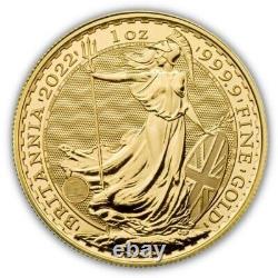 2022 1 oz Britannia Gold Coin BU. 999 Fine Gold is the Answer! In Stock