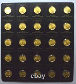 2022 25 x 1g Canadian Gold Maples 50 cents Coin 9999 Fine Maplegram25 In Assay