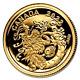 2022 Canada 1/20 Oz Gold Earth Dragon Proof Coin. 9999 Fine Gold