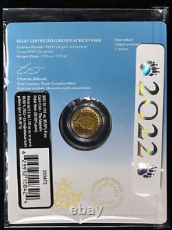 2022 Canada Gold 1/10 oz The Majestic Polar Bear. 9999 Fine Sealed OGP STOCK