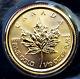 2022 Gold Canadian Maple Leaf 1/10 Oz Fine Gold. 9999 Gem Bu
