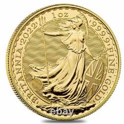 2022 Great Britain 1 oz Gold Britannia Coin. 9999 Fine BU