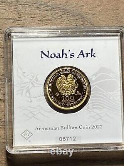 2022 Noah's Ark Armenian Bullion Coin 1gram Fine Gold