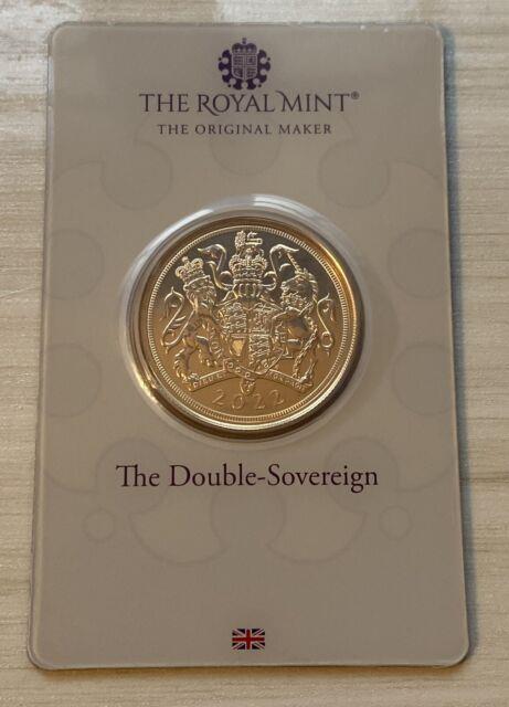 2022 United Kingdom Double Sovereign (elizabeth Ii) 916.7 Gold Coin In Blister