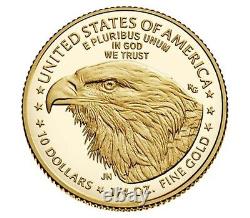 2022-W American Eagle $10 1/4th oz Fine GOLD Proof Coin 22ED