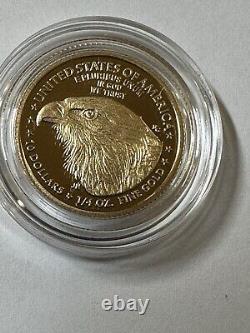 2022-W American Eagle $10 1/4th oz Fine GOLD Proof Coin 22ED