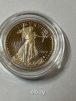 2022-W American Eagle $10 1/4th oz Fine GOLD Proof Coin 22ED