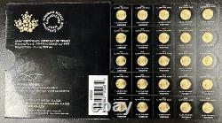 2023 25x1 gram Gold Maplegram25 RCM Royal Canadian Mint. 9999 Fine in Assay