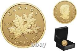 2023'Everlasting Maple Leaf' Proof $10 Fine Gold Coin (RCM 208001) (20621)