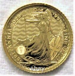 2023 Great Britain 1/10 oz Gold Britannia Coin. 9999 Fine BU