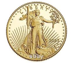 2023-W American Eagle $10 1/4th oz Fine GOLD Proof Coin 23ED