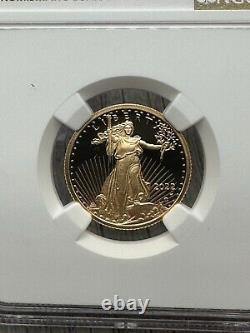 2023-W American Eagle $10 1/4th oz Fine GOLD Proof NGC PF70