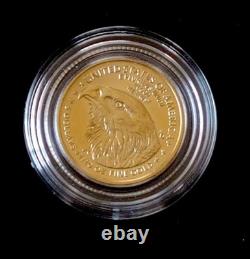 2024 1/10 Oz $5 American Gold Eagle. 9167 Fine Gold 0.10 oz. BU