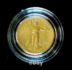 2024 1/10 Oz $5 American Gold Eagle AGE. 999 Fine Gold 0.10 oz. BU