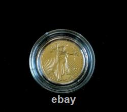 2024 1/10 Oz $5 American Gold Eagle AGE. 999 Fine Gold 0.10 oz. BU