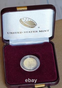 2024 1/10 Oz $5 American Gold Eagle AGE. 999 Fine Gold 0.10 oz. BU
