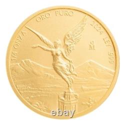 2024 1/4 oz Mexico Libertad. 999 Fine Gold 1/4 Onza Coin BU 2024 1/4 oz Mexico Libertad. 999 Fine Gold 1/4 Onza Coin BU