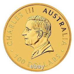 2024 $100 Australia Gold Kangaroo 1 oz. 9999 Fine BU