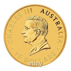 2024 $15 Australia Gold Kangaroo 1/10 oz. 9999 Fine BU