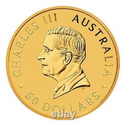 2024 $50 Australia Gold Kangaroo 1/2 oz. 9999 Fine BU
