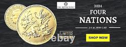 2024 British 1/4 oz Gold Four Nations Coin. 9999 Fine The Royal Mint 2024 British 1/4 oz Gold Four Nations Coin. 9999 Fine The Royal Mint