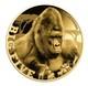 2024 Chad. 999 Fine Gold Coin Gorilla Monkey Africa Big Five Wildlife Wwf Rare
