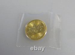 2024 Gold 1/4 oz Canadian Gold Maple Leaf. 9999 fine Gold 1/4 oz. RCM $10 Coin