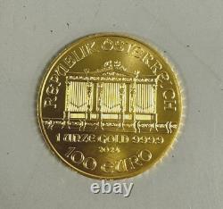 2024 Gold 1 oz Austria Philharmonic Gold 1 oz. 9999 fine Gold Coin