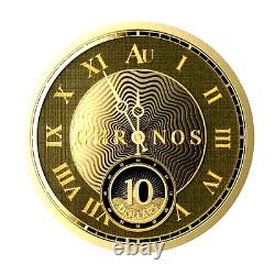 2024 Tokelau 1/10 oz Chronos Gold Coin. 9999 Fine Gold