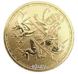 2024 UK 1/4 oz Gold Four Nations Coin. 9999 Fine Gold The Royal Mint