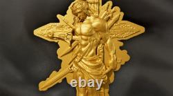 2025 2 Oz 999 Fine Silver Cameroon St. Thomas 2 OZT Silver Gold Gilt Coin 2025 2 Oz 999 Fine Silver Cameroon St. Thomas 2 OZT Silver Gold Gilt Coin