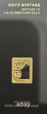2025 Agoro $50 Niue 1/4 oz. 999 Fine Gold Joker Trading Card RARE Onyx #6/10