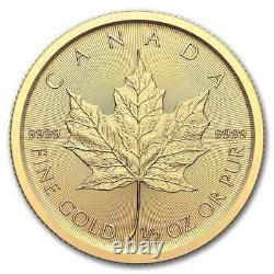 2025 Canada Gold Maple Leaf 1/2 oz. 925 Fine Silver $20 Coin Sealed