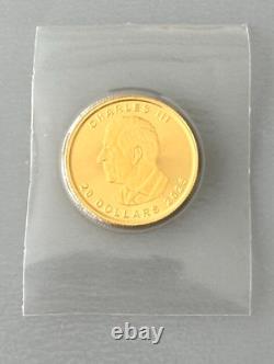 2025 Gold 1/2 oz Canadian Gold Maple Leaf. 9999 fine Gold 1/2 oz. RCM $20 Coin