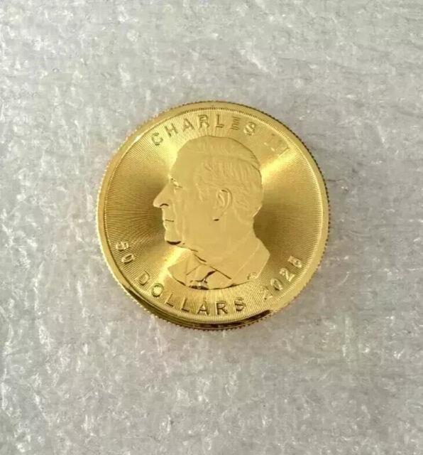 2025 Gold 1 Oz Canadian Gold Maple Leaf $50 Coin. 9999 Fine Coin