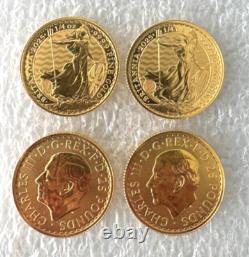 2025 King Charles British Royal Mint Gold Britannia 1/4 oz. 9999 fine £25 Coin