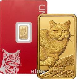 2025 Switzerland PAMP Wild Cat 1 g Fine Gold Bar 9999 Gold Coin Proof Wildlife 2025 Switzerland PAMP Wild Cat 1 g Fine Gold Bar 9999 Gold Coin Proof Wildlife