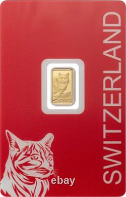 2025 Switzerland PAMP Wild Cat 1 g Fine Gold Bar 9999 Gold Coin Proof Wildlife 2025 Switzerland PAMP Wild Cat 1 g Fine Gold Bar 9999 Gold Coin Proof Wildlife