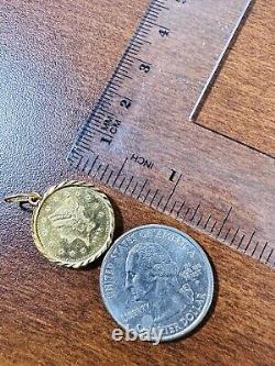 21K Saudi Fine Gold Coin Set Necklace 18 Long Women's 3.2mm 8.8g