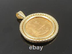 22K GOLD & 14K GOLD Vintage Krugerrand Coin Pendant GP335
