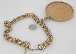 22K YG & 18K YG 50 Peso Coin Bracelet 65.05 Grams