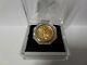 22k Fine Gold 1 1/10 Oz Liberty Coin In 14k Solid Yellow & Diamond Ring