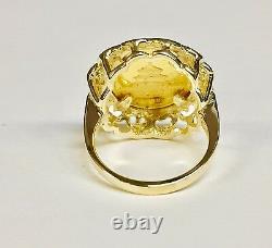 24KT Fine Gold Chinese Panda Bear Coin in 14KT Solid Yellow Gold Ring