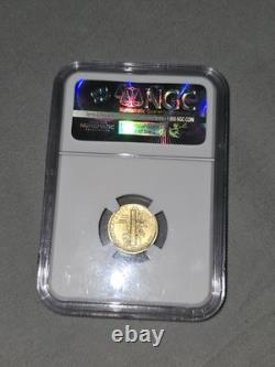 24KT GOLD 999. Fine 1/10 Oz 2016 W 10c Mercury Dime SP70 EARLY RELEASE NGC SLAB 24KT GOLD 999. Fine 1/10 Oz 2016 W 10c Mercury Dime SP70 EARLY RELEASE NGC SLAB